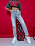 MOM STRETCH pants "VENERA" - LIGHT GRAY AT133-38